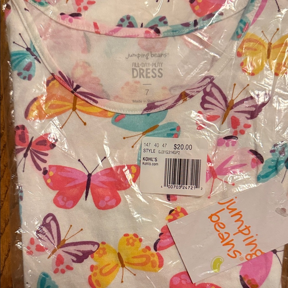 Jumping Beans Multicolor Butterfly Dress